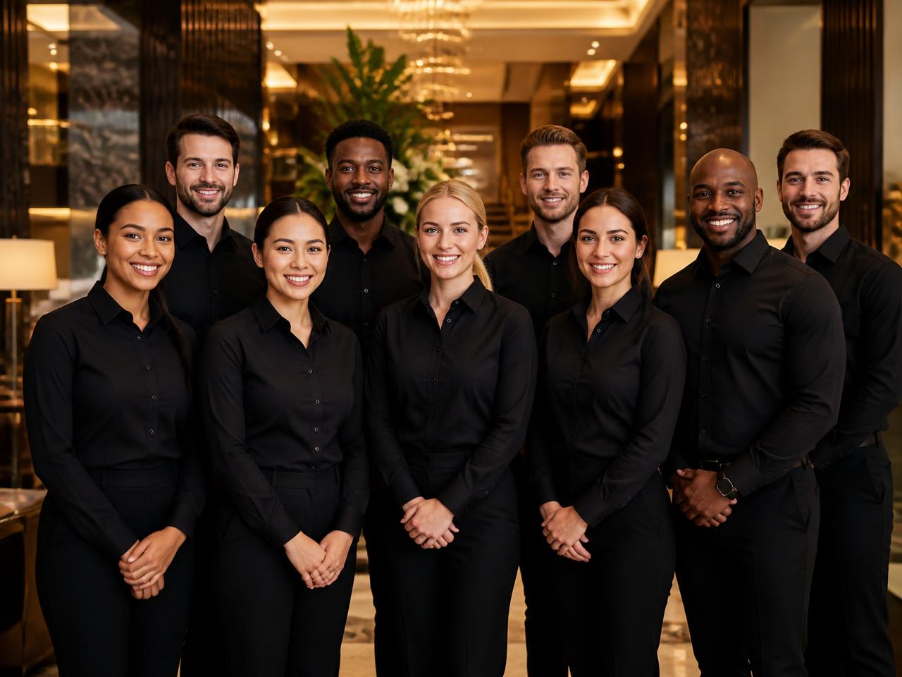 Two28 event staffing team members smiling together